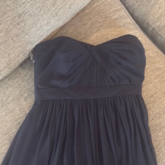 Jenny Yoo Strapless Midnight Blue Dress - Picture 1 of 4